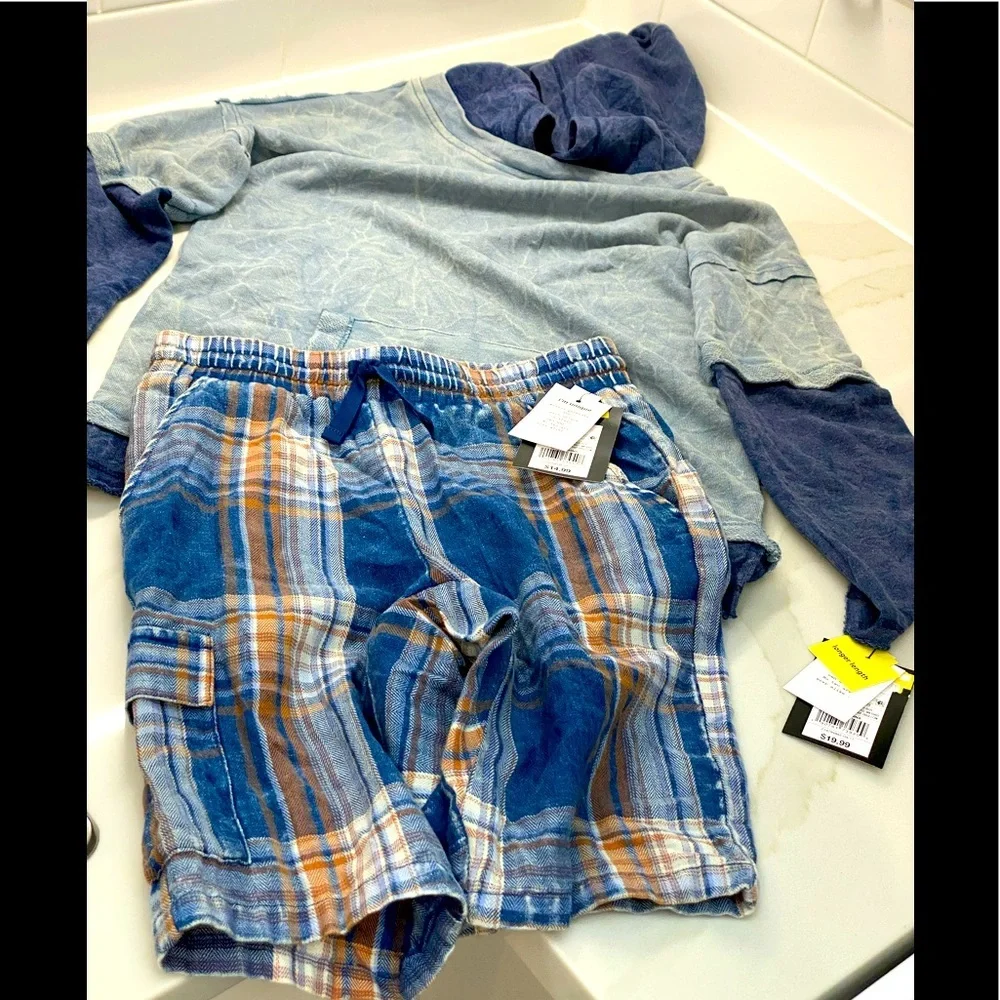 ART CLASS SHORTS & PULLOVER SIZE 6/7 SET NEW